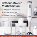 3 en 1 Mixeur bateur hachoire
